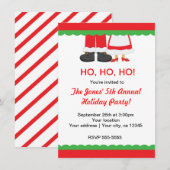 Vakantie kerstfeest vrolijke voeten Santa & Mrs. Kaart (Voorkant / Achterkant)