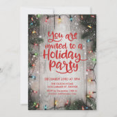 Vakantie kerstfeest Winterfeest Uitnodiging (Voorkant)