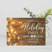 Vakantie kerstfeest Winterfeest Uitnodiging (Staand voorkant)