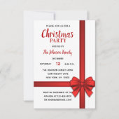 Vakantie KERSTFEEST Witte Rode Boog Gift Kaart (Voorkant)