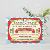 Vakantie kerstfeestdag Ticket uitnodiging (Staand voorkant)