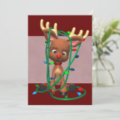 Vakantie kerstfeestdagen kaart (Staand voorkant)