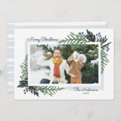 Vakantie - kerstfotokaart feestdagenkaart (Voorkant / Achterkant)