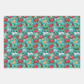 Vakantie Kersthonden Inpakpapier Vel (Voorkant)