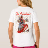 Vakantie kerstinkopen t-shirt (Achterkant)