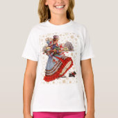 Vakantie kerstinkopen t-shirt (Voorkant)