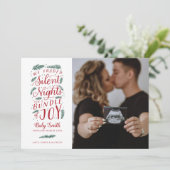 Vakantie kerstkaart (Staand voorkant)