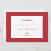 Vakantie kerstkaart (Achterkant)