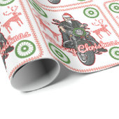 Vakantie kerstkerstkerstkerstfeestdag cadeaupapier (Rol Hoek)