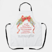 Vakantie Kerstklokken en bogen waterverf op maat Schort (Voorkant)