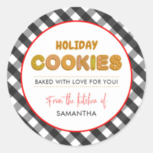 Vakantie Kerstkoekjes uit de keuken van Ronde Sticker