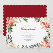 Vakantie, kerstlunch of etentje kaart (Voorkant / Achterkant)