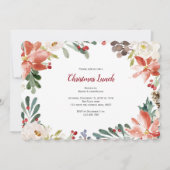 Vakantie, kerstlunch of etentje kaart (Voorkant)