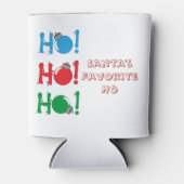 Vakantie Kerstman's Favoriet Ho Grappig Blikjeskoeler (Voorkant)