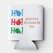 Vakantie Kerstman's Favoriet Ho Grappig Blikjeskoeler (Achterkant)