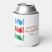 Vakantie Kerstman's Favoriet Ho Grappig Blikjeskoeler (Blikje Achterkant)