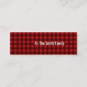 Vakantie/Kerstmis Buffalo Plaid Cadeau Labels 1 x (Achterkant)