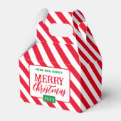 Vakantie/Kerstmis Candy Cane Stripe Gift/Favor Box Bedankdoosjes (Voorkant Zijde)
