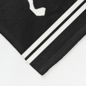 Vakantie Kerstmis foto aangepaste rendieren zwart Fleece Deken (Hoek)