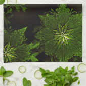 Vakantie Kerstmis Groene Bloemen Keuken Handdoeken (Gevouwen)