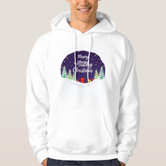 Vakantie-Kerstmis Hoodie (Voorkant)
