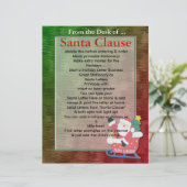Vakantie kerstmis in Santa Letterhead (Staand voorkant)