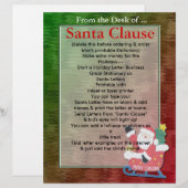 Vakantie kerstmis in Santa Letterhead (Voorkant / Achterkant)