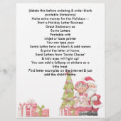 Vakantie kerstmis in Santa Letterhead (Voorkant)