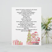 Vakantie kerstmis in Santa Letterhead (Staand voorkant)