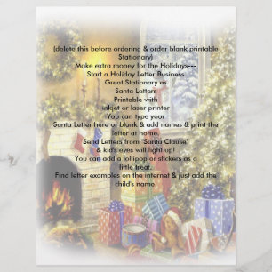 Vakantie kerstmis in Santa Letterhead