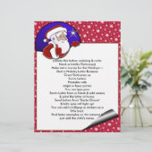 Vakantie kerstmis in Santa Letterhead (Staand voorkant)