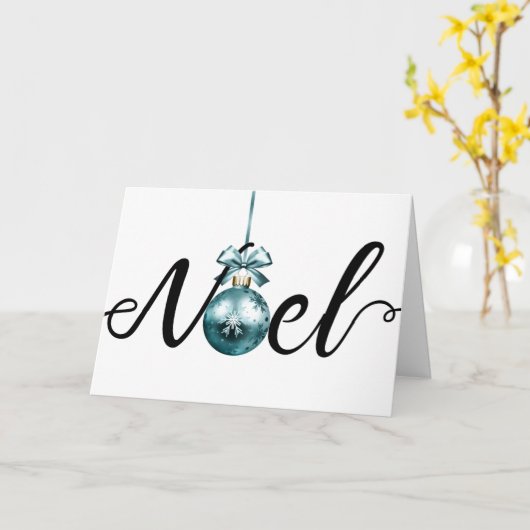 Vakantie, Kerstmis Kaart (Gele Bloem)