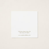 Vakantie, kerstmis met visitekaartje (Achterkant)