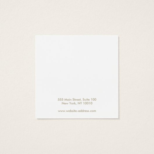 Vakantie, kerstmis met visitekaartje (Achterkant)