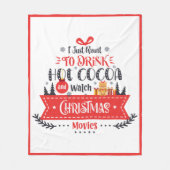 Vakantie Kerstmis Moderne Grafische Typografie Fleece Deken (Voorkant)