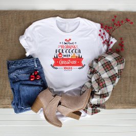 Vakantie Kerstmis Moderne Typografie T-shirt