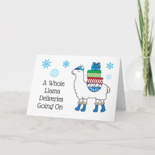 Vakantie kerstmis na Kantoor Post Man Kaart