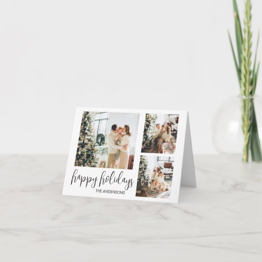 Vakantie Kerstmis Nieuwjaar familiekaart Feestdagen Kaart (Voorkant)