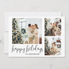 Vakantie Kerstmis Nieuwjaar familiekaart Feestdagenkaart