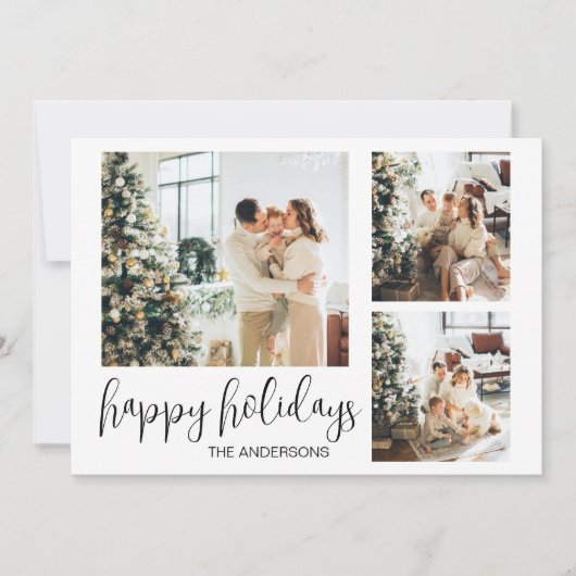 Vakantie Kerstmis Nieuwjaar familiekaart Feestdagenkaart (Voorkant)