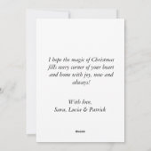 Vakantie Kerstmis Nieuwjaar familiekaart Feestdagenkaart (Achterkant)