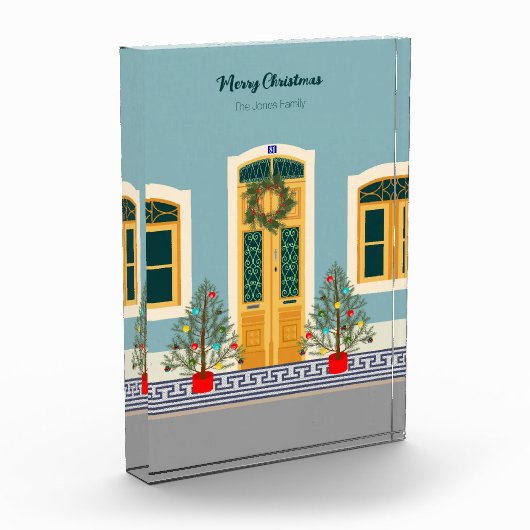 Vakantie Kerstmis Portugees feestelijk huis Fotoblokken (Links)