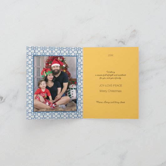 Vakantie Kerstmis Portugees feestelijk huis Kaart (Binnen)