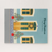Vakantie Kerstmis Portugees feestelijk huis Legpuzzel (Horizontaal)
