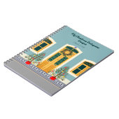 Vakantie Kerstmis Portugees feestelijk huis Notitieboek (Linkerzijde)