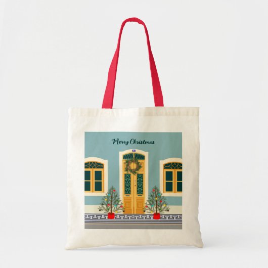 Vakantie Kerstmis Portugees feestelijk huis Tote Bag (Voorkant)