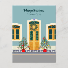 Vakantie Kerstmis Portugees Huis Briefkaart