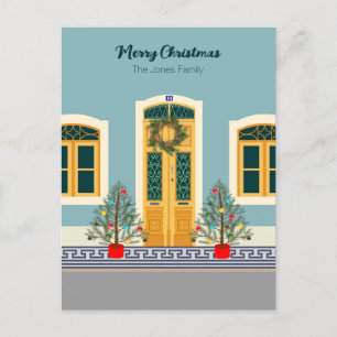 Vakantie Kerstmis Portugees Huis Briefkaart