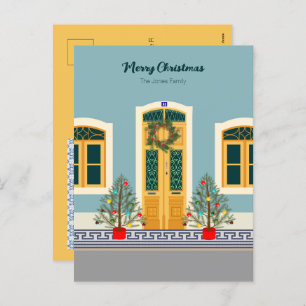 Vakantie Kerstmis Portugese feestelijke House card Feestdagenkaart