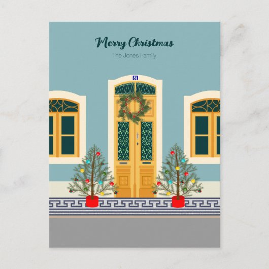 Vakantie Kerstmis Portugese feestelijke House card Feestdagenkaart (Voorkant)